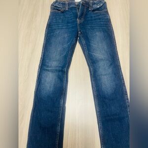 Blue jeans skinny shorts